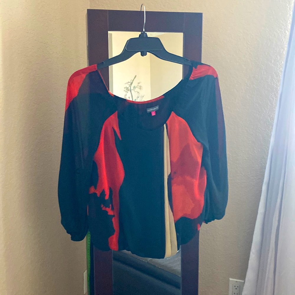 Multi color silky blouse